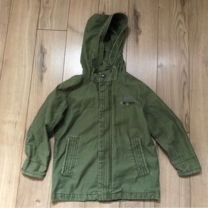 Boys (Toddler) Zara Baby Disney Baby Mickey cotton Green hooded jacket size 3-4